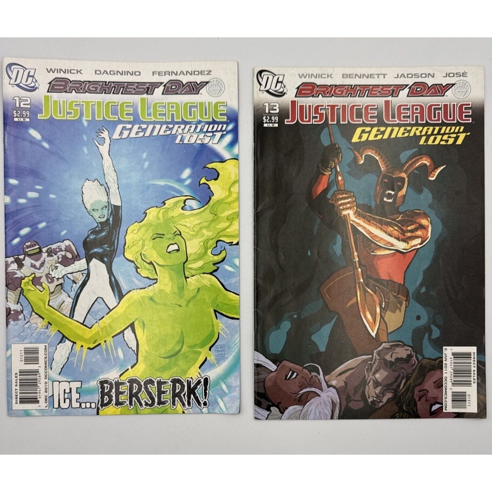 Brightest Day: Justice League: Generation Lost #12 and #13 Comics